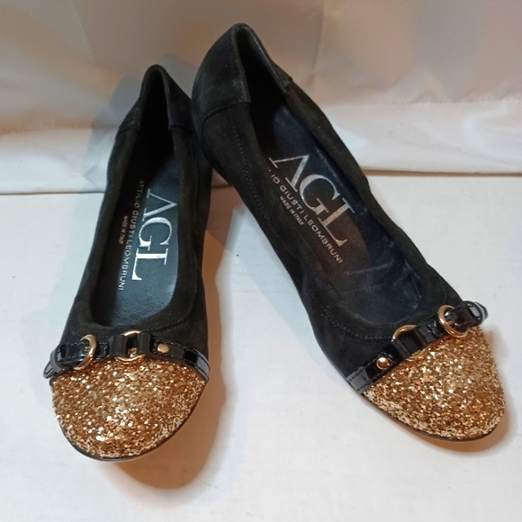 Agl Shoes - AGL Glitter Ballet Flats